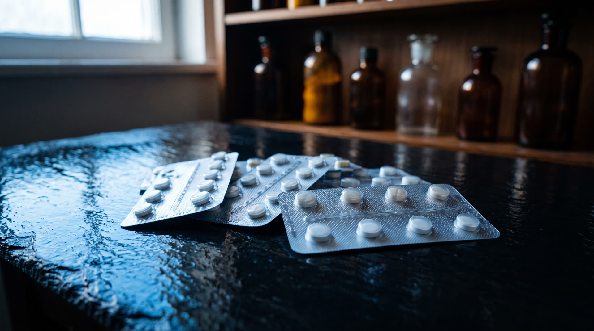 Blister medication cards prepared for a long term care facility